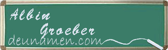 Albin Groeber Visitenkarte